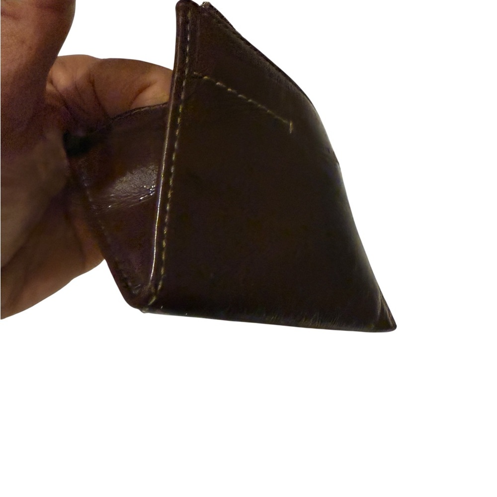 Coach Brown Leather Wallet with keychain - Picture 2 of 7